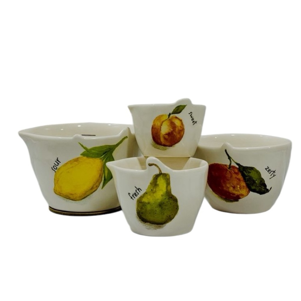 RAE DUNN Fruit Measurement Cups